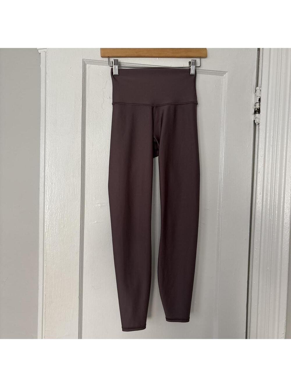 Alo Yoga Women's Brown and Purple Legging